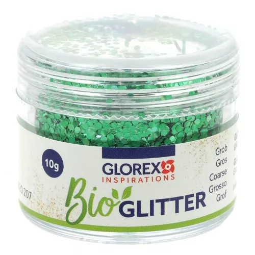 Brillantini biodegradabile - Grande - Verde x10g
