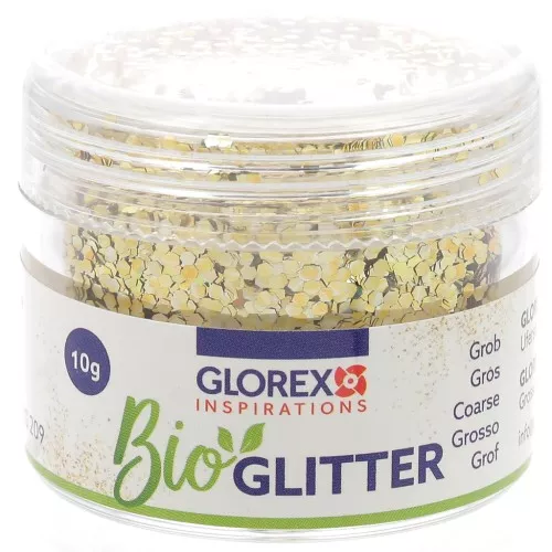 Brillantini biodegradabile - Grande - Champagne x10g
