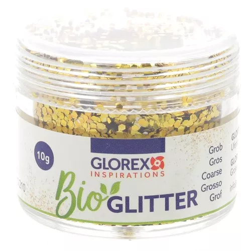 Brillantini biodegradabile - Grande - Oro x10g
