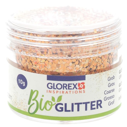 Brillantini biodegradabile - Grandi - Rame x10g