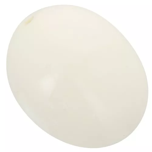 Perla d'oliva 24x19 mm in resina opaca - Ecru x1