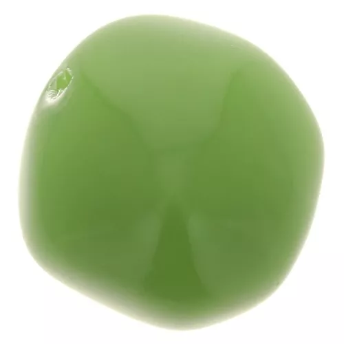 Perle irregolari rotonde da 15 mm in resina opaca - Verde avocado x4
