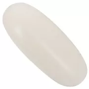Perla d'oliva 34x14 mm in resina opaca - Nude x1