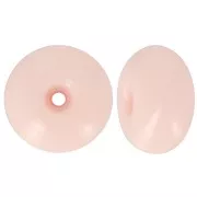Perla rotonda da 16 mm in resina opaca - Rosa chiaro x1