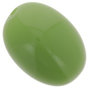 Perla in resina opaca oliva 21x15 mm - Verde avocado x1