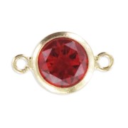 Separatori 2 anelli mm. 11x6 - Ossido di zirconio - Siam Gold filled x1|raw }}