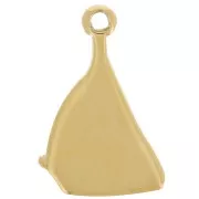 Ciondolo barca a vela 16x11 mm - Acciaio inossidabile 304L Dorato x1