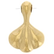 Ciondolo a ventaglio 13x9 mm - Acciaio inossidabile 304L Dorato x1|raw }}