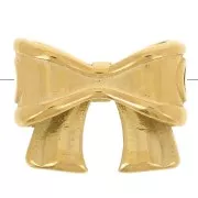 Perla nodo 9,5x12 mm - Acciaio inossidabile 304L Dorato x1