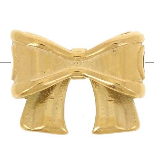 Perla nodo 9,5x12 mm - Acciaio inossidabile 304L Dorato x1