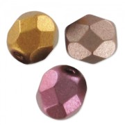 Sfaccettate mm. 6 Crystal Gold Rainbow x25