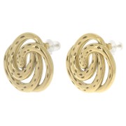 Orecchini a spirale da 20 mm - Acciaio inossidabile 304L Dorato x2|raw }}