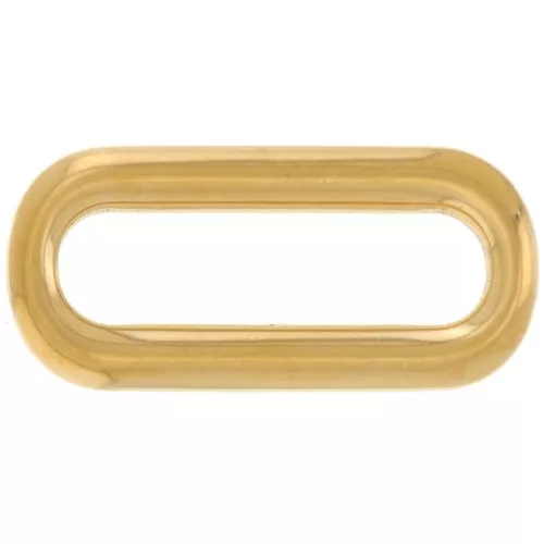 Distanziatore rettangolare arrotondato 22x10 mm - acciaio inossidabile 304L Dorato x1
