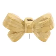 Perla nodo 9,5x15,5 mm - Acciaio inossidabile 304L Dorato x1