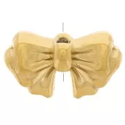 Perla nodo 9x15 mm - Acciaio inossidabile 304L Dorato x1