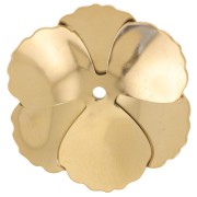 Pendenti a forma di fiore da 23 mm - Acciaio inossidabile 304L Dorato x2