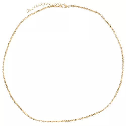 Girocollo a maglia veneziana da 2 mm - Acciaio inossidabile 304L Dorato x44cm