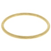 Bracciale ritorto da 64,5 mm - Acciaio inossidabile Dorato 304L x1