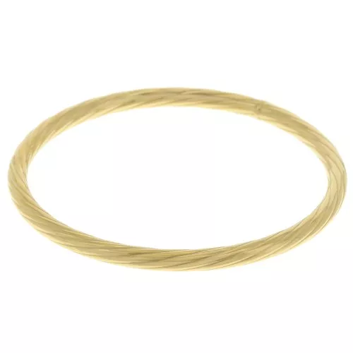 Bracciale ritorto da 64,5 mm - Acciaio inossidabile Dorato 304L x1