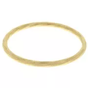 Bracciale ritorto da 65 mm - Acciaio inossidabile Dorato 304L x1