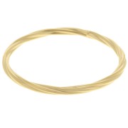 Bracciale a collana ritorta da 63,5 mm - Acciaio inossidabile Dorato 304L x1