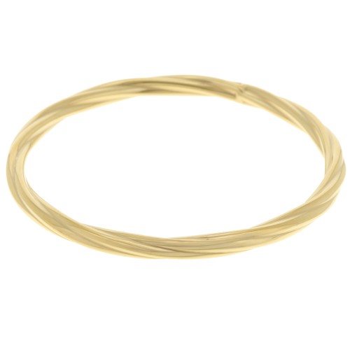 Bracciale a collana ritorta da 63,5 mm - Acciaio inossidabile Dorato 304L x1