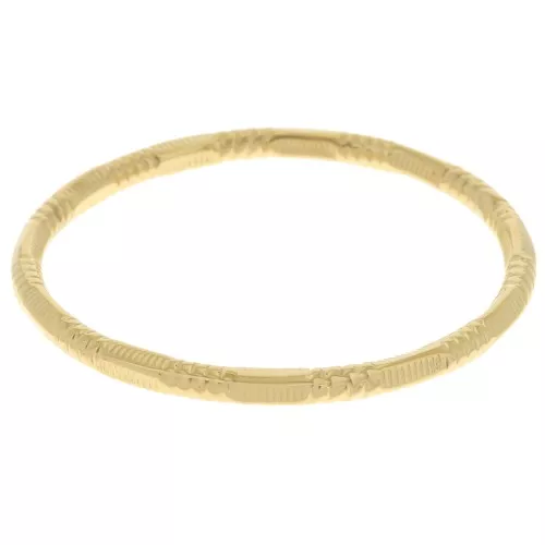 Bracciale vintage a righe - 65 mm - Acciaio inossidabile 304L Dorato x1