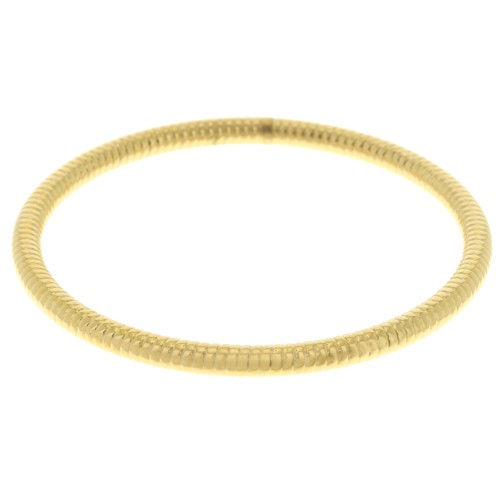Bracciale striato da 65 mm - acciaio inossidabile 304L Dorato x1