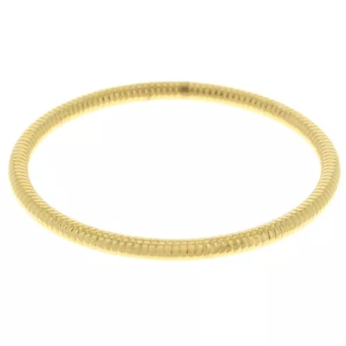 Bracciale striato da 65 mm - acciaio inossidabile 304L Dorato x1