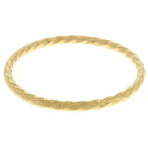 Bracciale 64 mm con effetto onda - Acciaio inossidabile 304L Dorato x1