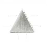 Separatore triangolo 7 mm rodiato spazzolato HQ