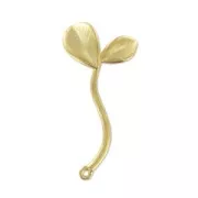 Separatore foglie 23 mm Dorato con oro fino satinato x1