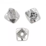 Perla sfaccettata 3 mm rodiato HQ x1