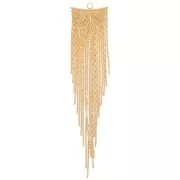 Pendente ciondoli curvi 80 mm - Dorato oro fino x1