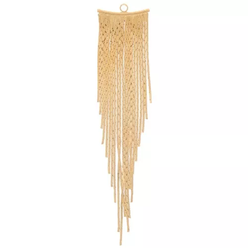 Pendente ciondoli curvi 80 mm - Dorato oro fino x1