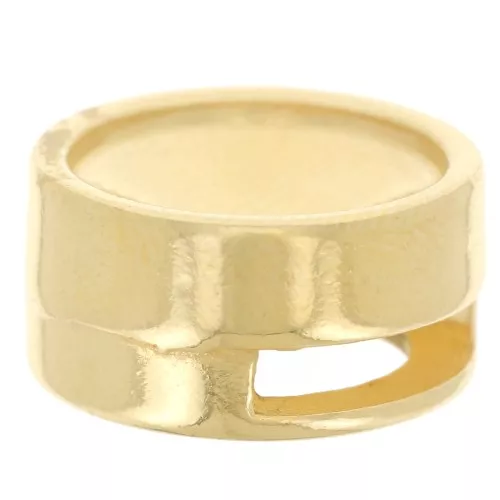 Farfalline per rivoli 12 mm e per laccio 10 mm - Dorato con oro fino x1