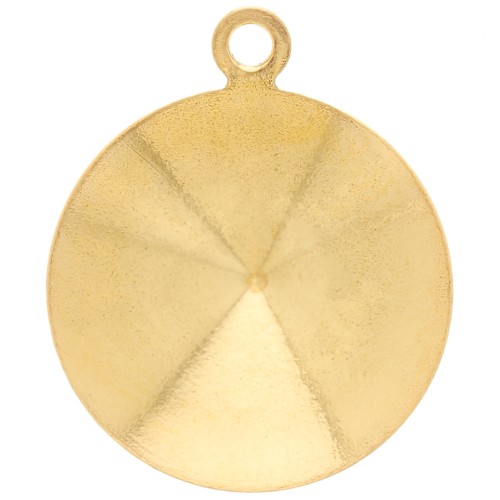 Castone pendente da incollare PureCrystal 1122 mm. 14 dorato x1