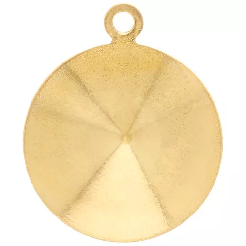 Castone pendente da incollare PureCrystal 1122 mm. 14 dorato x1