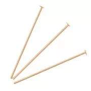 Chiodi a testa piatta 12,5x0,35 mm - Gold filled x100