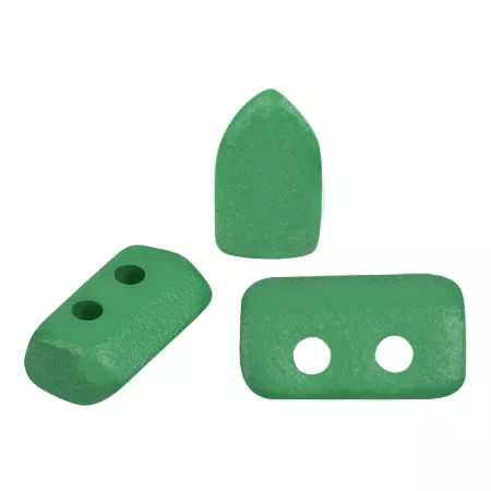 Perle di vetro Piros® by Puca® 2x5 mm - Vogue Green Garden Mat x10g