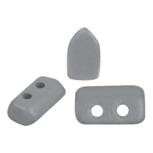 Perle di vetro Piros® by Puca® 2x5 mm - Vogue Grey Medium Mat x10g