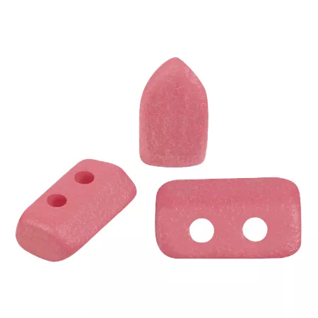 Perle di vetro Piros® by Puca® 2x5 mm - Vogue Indian Rose Mat x10g