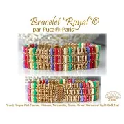 Perle di vetro Piros® by Puca® 2x5 mm - Vogue Orange Peach Mat x10g