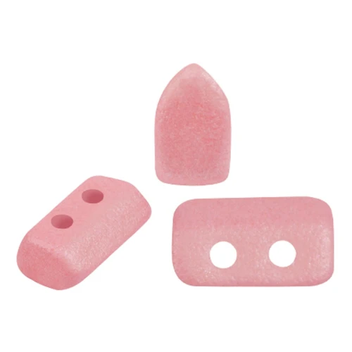 Perle di vetro Piros® by Puca® 2x5 mm - Vogue Rose Nude Mat x10g