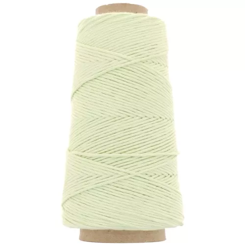 Bobina di cotone organico Detox XL in cotone macramè pettinato - Verde acqua x200m
