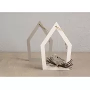 Stampo in silicone 26x14,5 cm - 5 forme Cassette nido e uccelli - Grigio x1