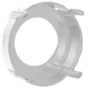 Castone PureCrystal 1122 Rivoli tondo mm. 18 argentato