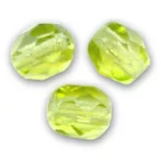 Sfaccettate mm. 4 Light Olivine  x50