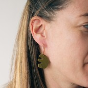 Pendente a forma di uccello in acrilico 30x26 mm - Bianco perlato x1