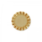Medaglione per cabochon mm. 10 dorato con oro fino x1